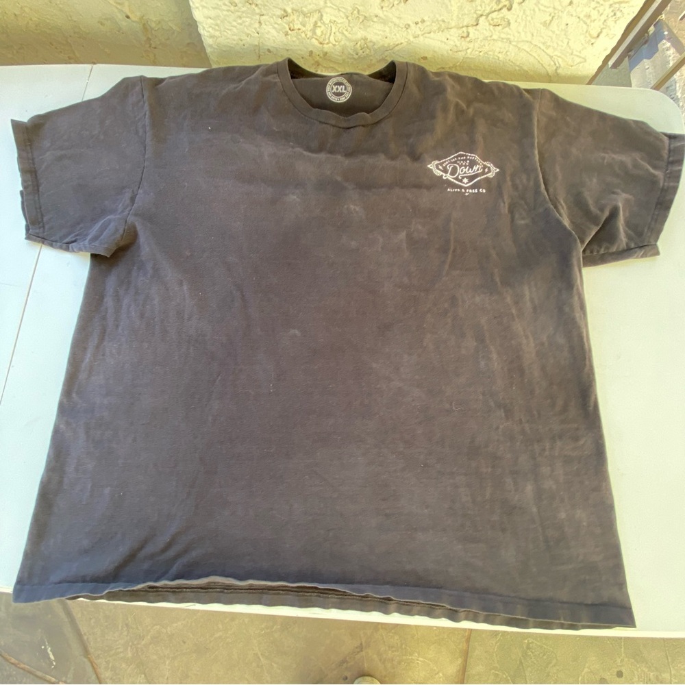 Black 2xl Graphic Tee Motorcycle Front and Back Hit xxl